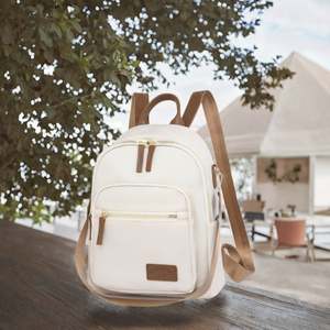 Mochila de Cuero para Mujer, Color Verde Oliva, Ligera, de Lujo, con Correas Ajustables, Gran Capacidad, Elegante - Product Image 3