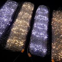 Lumière féerique de plafond LED, filet de pêche, éclairage décoratif, pour mariage, bricolage créatif