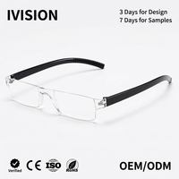 Gafas de Lectura sin Montura con Bloqueo de Luz Azul +1.0 a +3.5, Lentes AC Ligeras, Unisex, para Presbicia, Venta al Por Mayor OEM