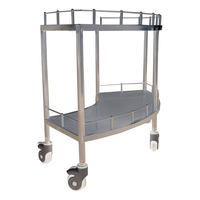 Table de plateau d'instruments en forme d'éventail en acier inoxydable de haute qualité pour hôpitaux et cliniques-Fabricant chinois certifié CE ISO