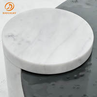 Meubles de salon de luxe, ensemble de table basse en acier inoxydable argenté et marbre, table basse intelligente pour la maison