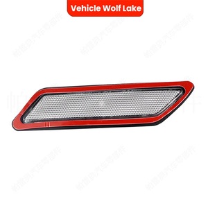 Cubierta de Luz Lateral para BMW F30 Wolf Lake, Color Gris Ahumado, ABS, 2013-2015, Reflector de Luz para Parachoques Delantero - Product Image 1