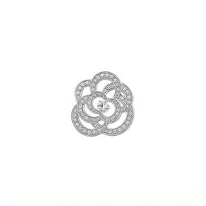 Anillo de Diamantes T0028 Talla 6 para Mujer, Diamante Blanco Natural de Corte Brillante Redondo, Color D, Joyería Fina de Lujo - Product Image 1