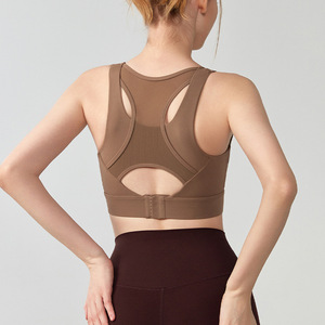 Bra Olahraga Intensitas Tinggi Penyerap Guncangan All-in-One untuk Lari, Kebugaran, Latihan, Yoga, Pilates, Rompi Wanita - Product Image 3