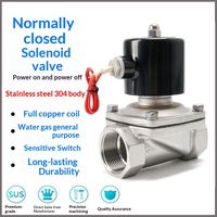 Vanne Solénoïde Série 2S en Acier Inoxydable Normalement Fermée pour Conduites d'Eau et d'Air 2S025-08 2S-160-15 2S-250-25 2S-350-35 2S-500-50