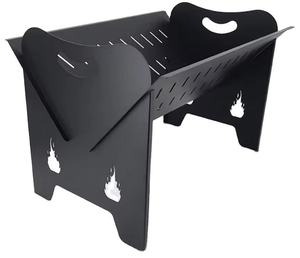 Tavolo Braciere Pieghevole con Ciotola Rimovibile in Acciaio Corten, Ecologico, Portatile, per Esterni, <span class=keywords><strong>Giardino</strong></span>, Campeggio, Falò, OEM - Product Image 2