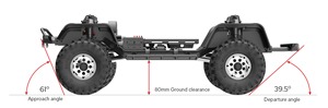 Redcat Gen8 <span class=keywords><strong>V2</strong></span> 1/10 4WD Rock Crawler International Scout II avec essieux à portiques, servo 25KG, ESC 40A, étanche, voiture tout-terrain ARTR - Product Image 6