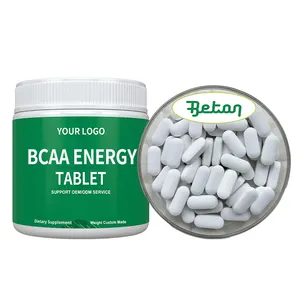 Быстрая доставка, медицинская добавка, натуральный халяльный Сертифицированный Bcaa Energy 2 1 1 порошок Bcaa 8 1 аминокислотные таблетки от производителя