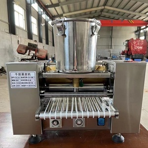 Automatique tự động công nghiệp Mexico mỏng Pancake Gateau Máy nướng bánh da mille Crepe máy - Product Image 5