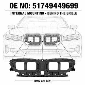 Cadre de conduit d'air haute performance pour <span class=keywords><strong>BMW</strong></span> G28 BEV <span class=keywords><strong>I3</strong></span> <span class=keywords><strong>2022</strong></span>+ – Support de pare-chocs résistant aux chocs, remplacement OE 51749449699 - Product Image 1