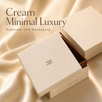 Boîte cadeau écologique de petite taille pour bijoux, étui personnalisé avec logo, emballage minimaliste crème pour flacons de parfum et pilules, OEM ODM