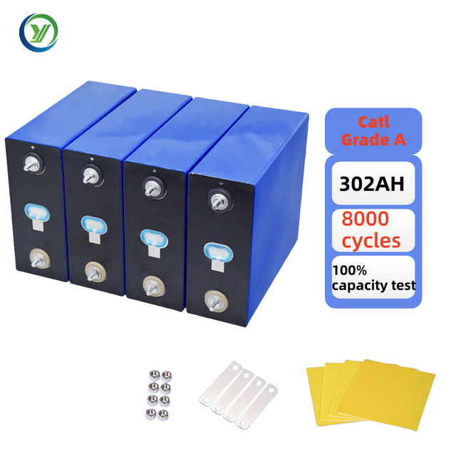CATL 302Ah Lifepo4 Battery 3.2V Prismatic Cell 8000 Cycle 280Ah 320Ah 340Ah for Solar Energy Storage System EV UPS Backup Power