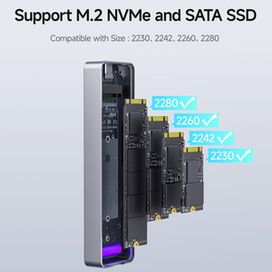 USB3.2 tip <span class=keywords><strong>C</strong></span> M.2 NGFF taşınabilir harici <span class=keywords><strong>Ssd</strong></span> sabit Disk <span class=keywords><strong>SSD</strong></span> muhafaza M2 NVME USBC mobil sabit Disk kutu - Product Image 5