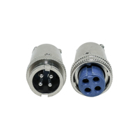 Connecteurs d'aviation H17 de type 2, 3, 4, 5, 7 broches, à clipser, droit, mâle, femelle