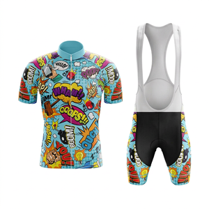 Ensembles d'uniformes de cyclisme personnalisés en gros, haute qualité, 100% polyester respirant, séchage rapide, conception de nom d'équipe OEM, couleurs et tailles personnalisées - Product Image 1