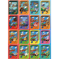 Ms Pokemoned Mini Brick de jeu en acrylique épaissi avec sable liquide, Kawaii, Aimant de réfrigérateur magnétique en acrylique, Vente en gros