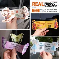Cartes de vœux découpées sur mesure de forme spéciale avec services d'impression personnalisés, idéales pour la promotion de produits