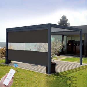 Recinzioni Trasparenti in PVC per Patio, Pannelli Esterni in Plastica Resistente alle Intemperie, <span class=keywords><strong>Tende</strong></span> in Vinile Trasparente - Product Image 2