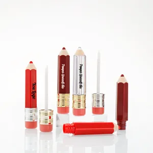 Tube de gloss, 5ml, joli crayon, vide, conteneurs pour rouge à lèvres, 5 pièces