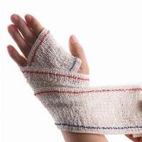 Fournitures médicales Soins d'urgence Bandage en crêpe élastique respirant certifié CE en spandex/coton Classe I