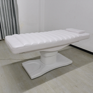 Table de massage électrique moderne à 3 moteurs, base blanche, pour salon de beauté, physiothérapie, lit de spa facial incurvé de haute qualité - Product Image 6