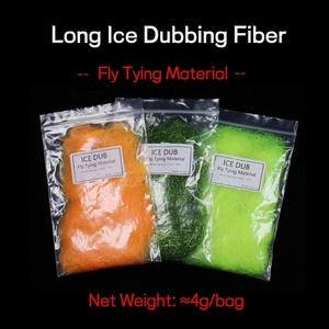 8cm/3.15 "Long Ice <span class=keywords><strong>Dub</strong></span> Fly Tying Dubbing Fibres Synthétiques Baitfish Streamer Flash Thin Ice Wing Saltwater Fly Tying Material - Product Image 6