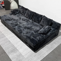 Sofá Cama Plegable Comprimido Cloud Lazy de Gamuza Italiana con Espuma de Alta Densidad, Envasado al Vacío, Sin Marco, Multifuncional para el Hogar