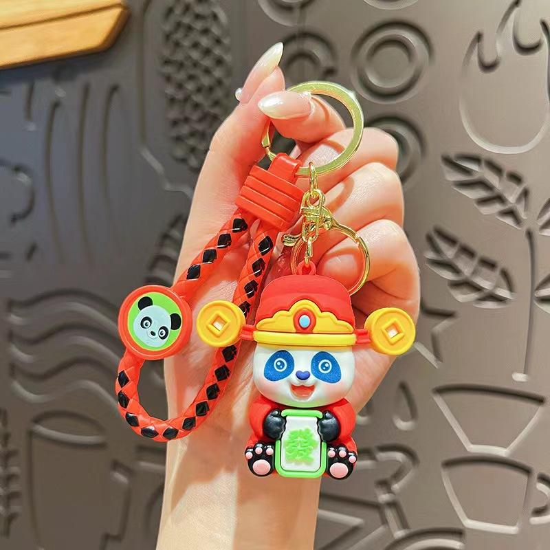 แพนด้าเทพเจ้าแห่งความมั่งคั่ง-ผมสีแดง