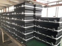 Vente en gros de boîtes de transport robustes en ABS personnalisées, pour équipement audio portable, boîte de rangement pour le transport