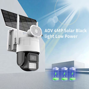 Caméra solaire AOV pour l'extérieur, double panneau solaire, caméras 4G, 2 objectifs, vision nocturne avec suivi automatique, <span class=keywords><strong>carte</strong></span> mémoire complète, cloud, <span class=keywords><strong>carte</strong></span> <span class=keywords><strong>SD</strong></span> IP - Product Image 2