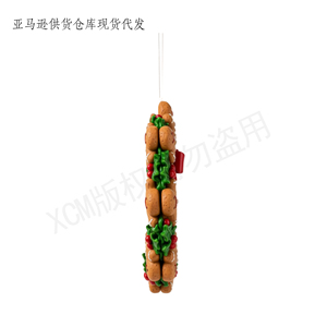 Affascinante Decorazione Artigianale in Poliresina: Ghirlanda di Pan di Zenzero, Regalo Raffinato per Natale in Stile Western - Product Image 6