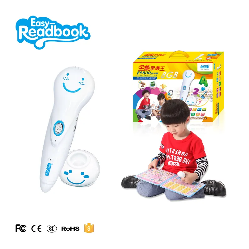 Preschool children bilingual learning toy smart talking pen with interactive APP and sound book