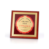 Plaques en bois vierges de nouvelle conception, plaques carrées en bois gravées dorées, cadre souvenir, cadeau, décoration de bureau, vente en gros