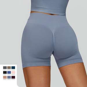 Shorts Deportivos Transpirables de <span class=keywords><strong>Cintura</strong></span> Alta <span class=keywords><strong>para</strong></span> Yoga, Sublimados, Fluidos, Sin Costuras, de Punto, <span class=keywords><strong>para</strong></span> Ejercicio, Correr <span class=keywords><strong>y</strong></span> Yoga - Product Image 1