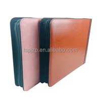 Carpeta de Archivos Portátil Multifuncional Personalizada, con 7 Orificios para Cheques y Almacenamiento de Facturas, en Cuero PU, TSH-BFF001A4Z