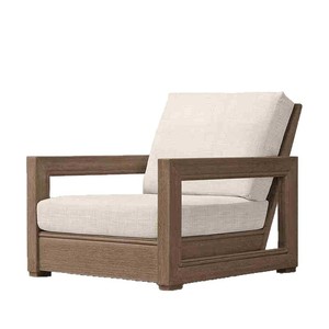 Juego de Sofás de Teca Sólida para Exteriores Kosta & <span class=keywords><strong>Navarro</strong></span>, Acabado Cepillado Vintage, Cojines Impermeables, Muebles de Ocio para Patio, Terraza o Villa - Product Image 6