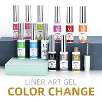 Ensemble de vernis à ongles en gel semi-durci peint MOBRAY - Ensemble de vernis à ongles en gel pour nail art - 12 couleurs - Vernis à ongles en gel à faire tremper - UV LED - Manucure française