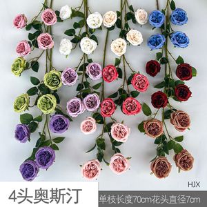 Austin Anna <b>Artificial</b> Roses Silk <b>Flowers</b> Wedding Decor Props Floral <b>Arrangements</b> - Product Image 4