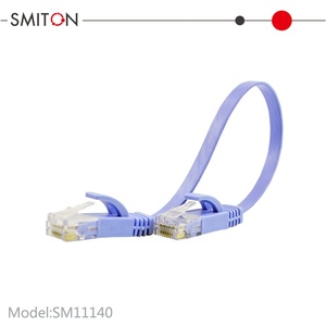 Phẳng cáp Ethernet CAT5e CAT6 UTP vá dây 4 cặp bị mắc kẹt oxy Miễn Phí Đồng RJ45 vá Cáp OEM Cat 6 Mạng Jumper - Product Image 3
