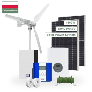 SM3-1500W Wind-Solar Hybrid System 12V/<b>24V</b>/48V With Lithium Ion <b>Battery</b> Direct From Poland Warehouse to Europe SM3 Looking for B - Product Image 1