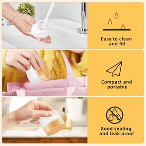 Bocaux en verre écologiques 5g-200g avec couvercle à vis en bambou, option givré, pour huiles essentielles, soins de la peau, crèmes pour les yeux et lotions - Product Image 4