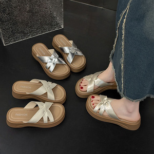 Women's Summer New Arrival Height Enhancing Thick Soled Flat Thong <b>Sandals</b> 2026 Versatile Casual <b>Sandals</b> for Women - Product Image 6