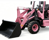 Mini-chargeuse sur pneus diesel 4x4, chargeuse frontale, pompe hydraulique 15,7 kW, machine de construction compacte