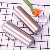 Gobelet isotherme à double paroi en acier inoxydable de 30 oz et 20 oz pour les fêtes et le bureau, personnalisable avec gravure laser, pour café/bière