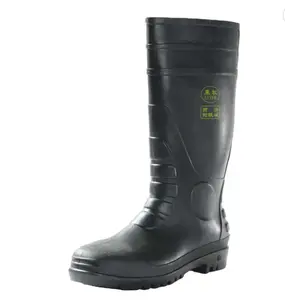 Botas De Chuva De Segurança Sapatos De Segurança Resistentes A Óleo Impermeável Botas De Trabalho De PVC