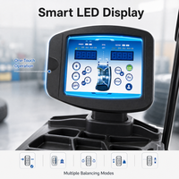 LEO L9068 Équilibreuse de roues 3D haute précision avec affichage numérique pour atelier, mesure entièrement automatique 1g, 140 tr/min, 10"-24"