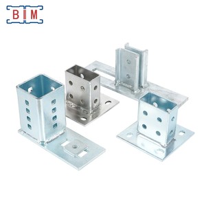 Çift Kanallı Çelik Profil için Ağır Hizmet Tipi SS304/SS316 Çelik Direk Taban Destek Braketi - Product Image 6