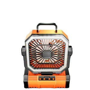 Ventilador Multifuncional para Camping, 4 Velocidades, Luz LED, 360° °   Oscilación, Batería de Larga Duración, Recargable y Portátil para Acampar y Hacer Senderismo - Product Image 1