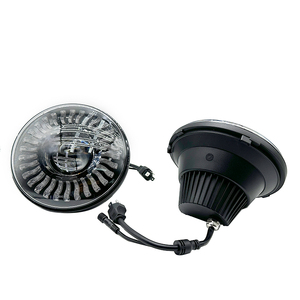 ไฟหน้าโปรเจคเตอร์กระจกสีดำ ADT รุ่น Black Housing ขนาด 7 นิ้ว พร้อมเลนส์ LED 3 มิติ RGB-W  แบบวงแหวนหมุนได้ - Product Image 4