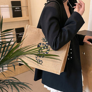 <span class=keywords><strong>Beetlejuice</strong></span>-Bolsa de playa de lona personalizada con monograma para mujer, 1 unidad - Product Image 5